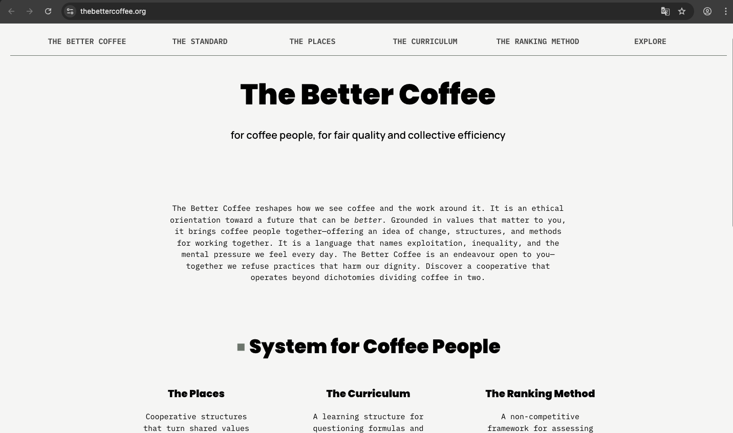 Red Ink Coffee has a sibling — thebettercoffee.org